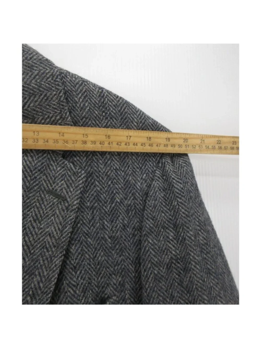 VINTAGE Brooks Brothers Sport Coat 46 L Blazer Wool Tweed Herringbone *